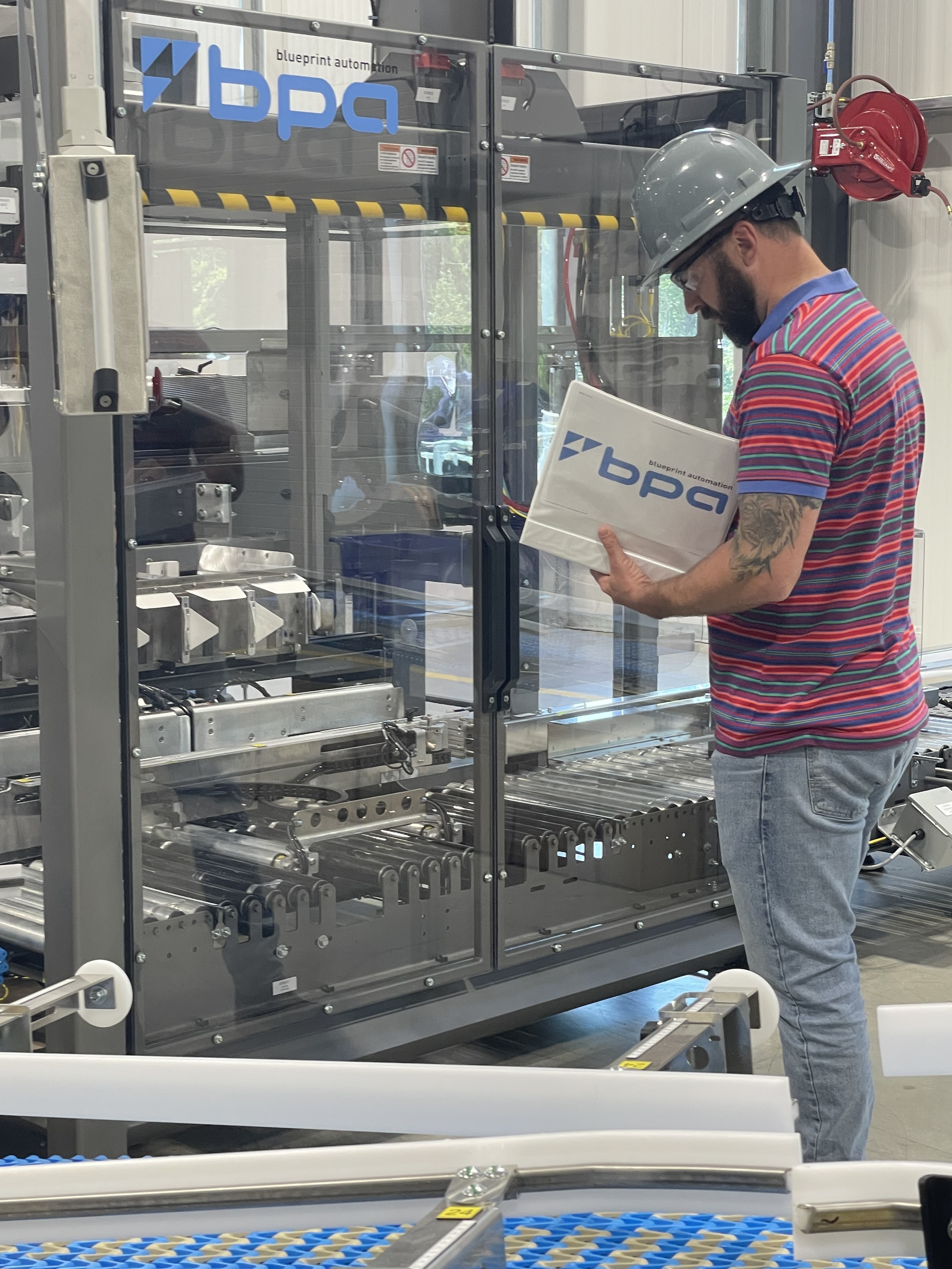 BPA operator performing a risk assessment on a machine.