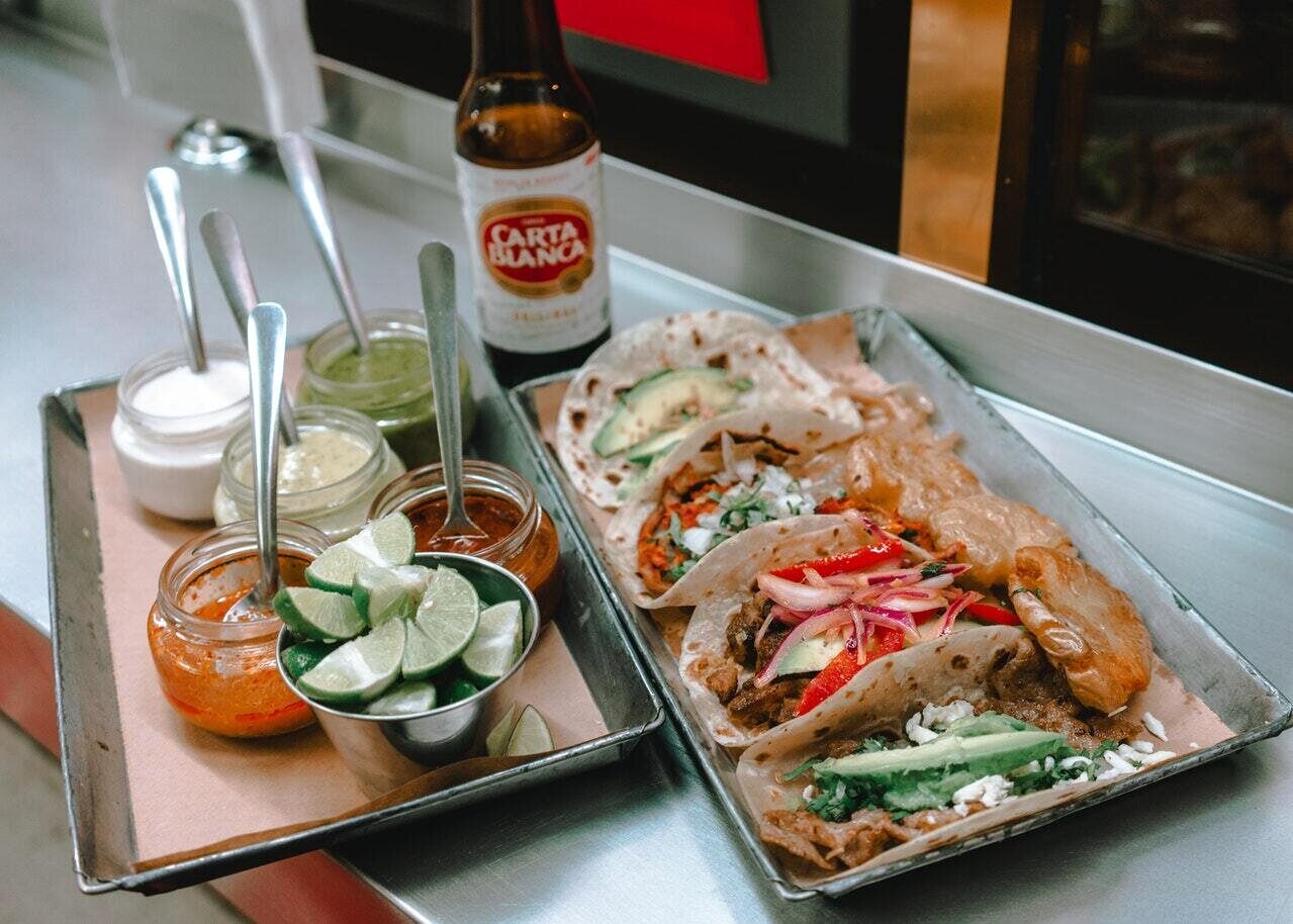 Mexican Food on Trays