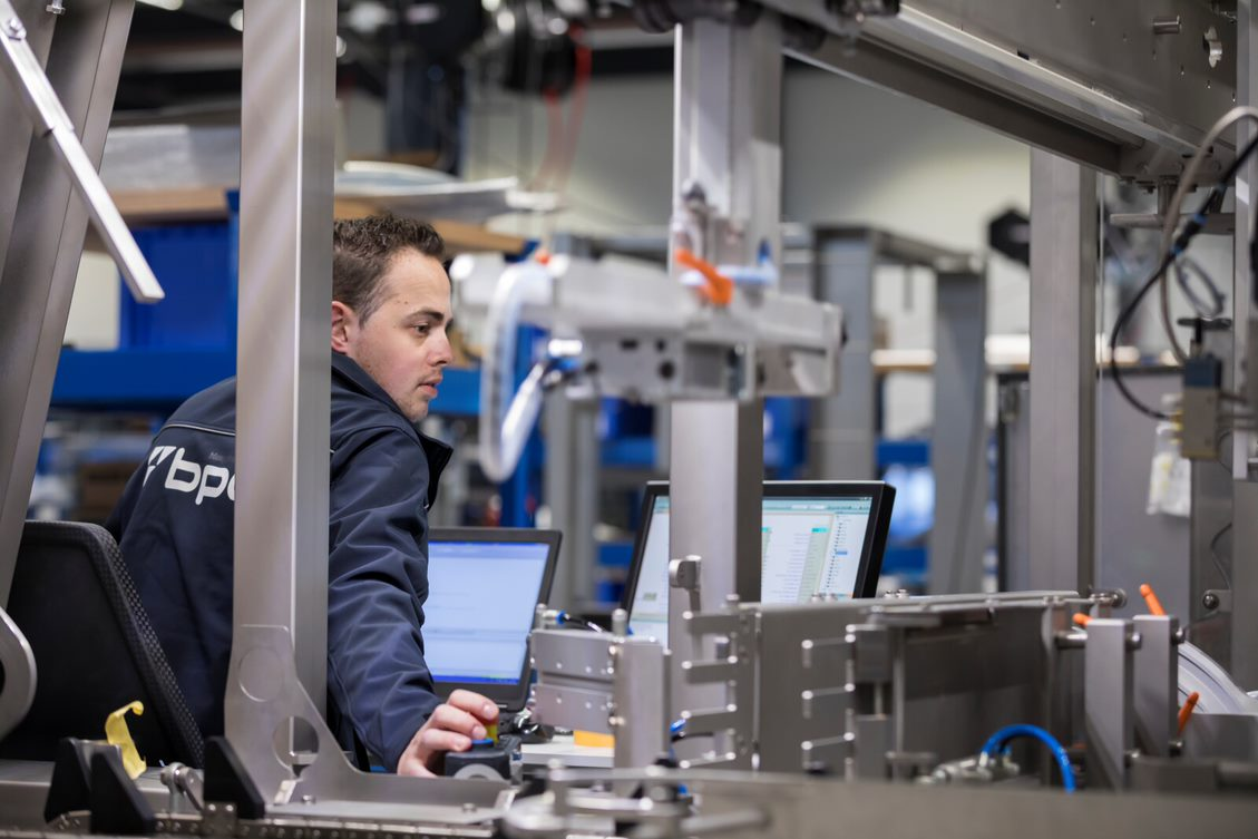 BPA technician reviewing equipment installation